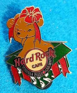 NIAGARA FALLS CANADA CHRISTMAS XMAS SURPRISE BEAR IN THE BOX Hard Rock Cafe PIN - Picture 1 of 1