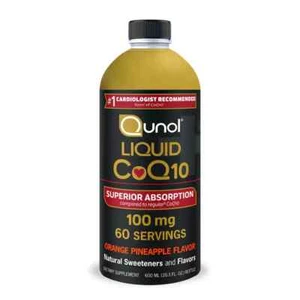 Qunol Liquid CoQ10 Superior Absorption Natural Orange Pineapple Flavor ( 600ml ) - Picture 1 of 6