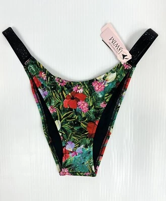 NWT Victoria Secret Brazilian Shine Strap Swim Bottom Tropical Rhinestone Medium - Image 1 of 3