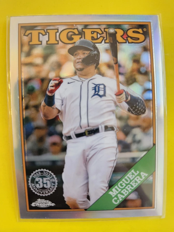 2023 Topps Chrome '88 Topps #88BC4 Miguel Cabrera - Detroit Tigers - Image 1 of 1