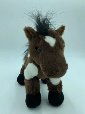 Ganz Webkinz 7" Pinto Brown and White Horse No Code Plush Stuffed Animal G - Image 1 of 4