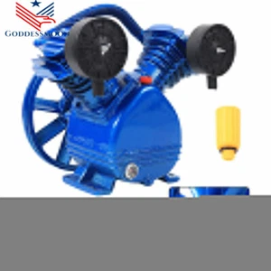 3HP 2Piston V Style Twin Cylinder Air Compressor Pump Head Single Stage Oil View - Picture 1 of 11
