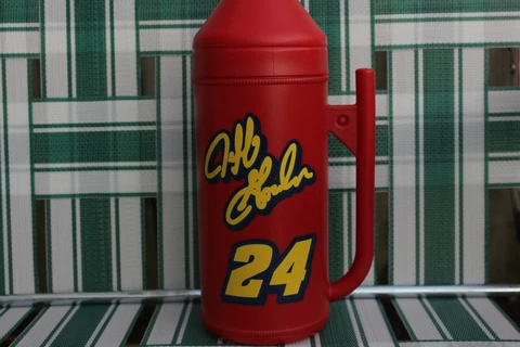 DUPONT Plastic JEFF GORDON FAN FUELER #24 Gas Fuel Can Water Drink Bottle 1993 Cover
