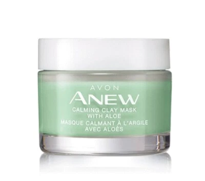AVON ANEW CALMING CLAY MASK WITH ALOE 1.7 OZ NIB - Image 1 of 2