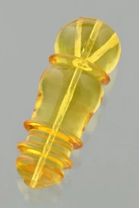 AMBRA BALTICA Islamica Grande 57x21mm Perlina Preghiera Imam Minareto TASBIH 14g 220414-1 - Foto 1 di 6