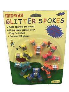 Rayons paillettes Midway dans notre emballage d'origine... 24 pièces... vintage... couleur et son... vélo pour enfants