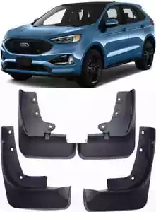 New Full Set Splash Guards Mud Flaps For 2019-2024 Ford Edge ST L-line / ST - Picture 1 of 5