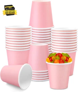 50 Pack 3 Oz Paper Cups, Disposable Bathroom Cups, Mouthwash Paper Cups, 3 Oz Sm - Picture 1 of 7