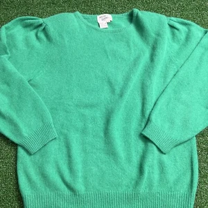 Hasting and Smith Sweater Womens Crew Neck Pullover Wool Blend Size Medium Green - Picture 1 of 8