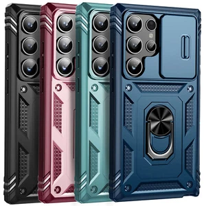 For Samsung Galaxy S22 Ultra/S22/+ Case Shockproof Slide Camera Ring Stand Cover - Picture 1 of 54