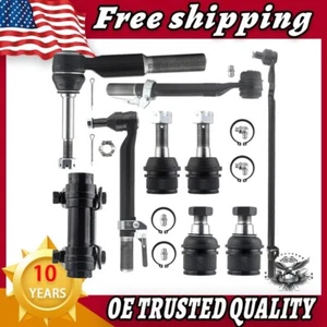 For 2005-2016 Ford F-250 4WD 9pc Ball Joint Tie Rod Set Super Duty F350 SD - Picture 1 of 10