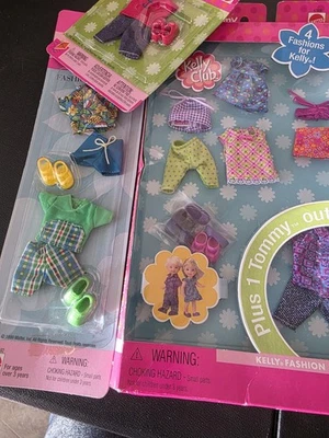 2001 KELLY AND TOMMY CLUB Pacotes de Presente da Moda 3 Total Mattel NOVO NA CAIXA LACRADO 2 novos ou - Imagem 1 de 4