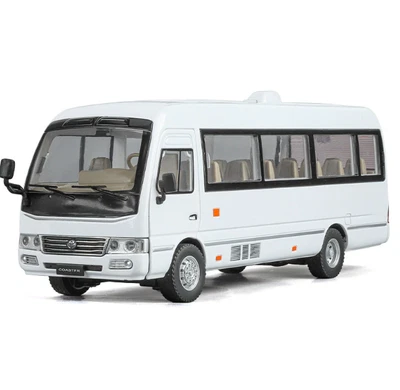 Toyota Coaster Bus Model Car 1/24 Scale Toy Cars Diecast Vehicle Boy Kid Gifts - Image 1 of 4