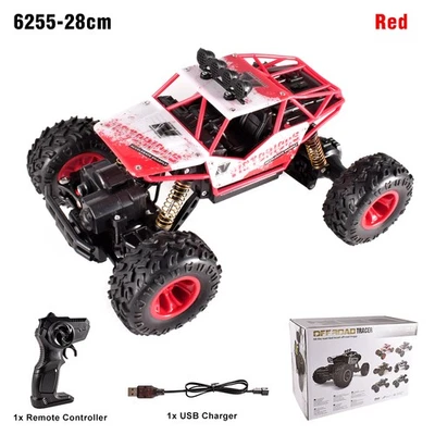 1:16 4WD RC Car Brushed Motor 2.4G Remoto Control Off-Road Buggy Truck Kids Toys - Image 1 of 4