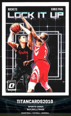 Chris Paul 2018-19 Donruss Optic Lock It Up Houston Rockets #9 Foto 1 de 2