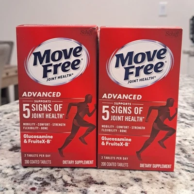 Schiff Move Free улучшенное здоровье суставов, 200 таблеток (2 УПАКОВКИ) - Изображение 1 из 4