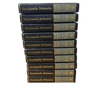 Vintage Encyclopedia Britannica Micropedia Set Vol 1-10 Ready & Reference Index - Picture 1 of 8