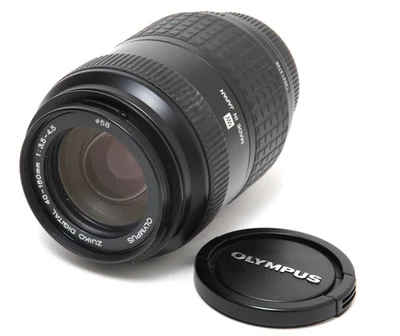 Olympus Zuiko Digital lens 40-150mm 1: 3.5-4.5 Ø 58 made in Japan with caps - Bild 1 von 4