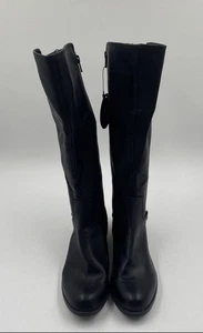 Alfani Womens Jarabina Black Round Toe Side Zip Riding Boots Size 8.5 M - Picture 1 of 7