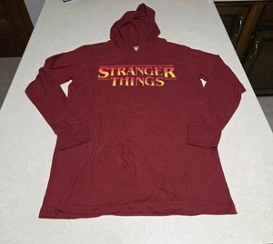 Stranger Things Herren Freizeit Hoodie Rot Größe S Langarm Sweatshirt Logo - Bild 1 von 4