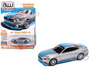 Ford Mustang GT 2017 edición tribute PETTY'S GARAGE 1/64 AUTO WORLD 64452-AWSP178 A - Imagen 1 de 4