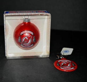 1995 STANLEY CUP CHAMPIONS NEW JERSEY DEVILS GLASS ORNAMENT CHRISTMAS DECOR - Picture 1 of 4