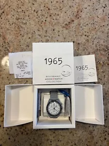 Swatch x OMEGA BIOCERAMIC MoonSwatch 1965 Gray White SO33M106 NEW FAST SHIPPING - Picture 1 of 2