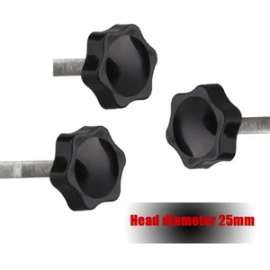 M4 M5 M6 Knob Handle Screw six-pointed Plastic Hand Thumb Bolt Thumbscrews - Picture 1 of 7