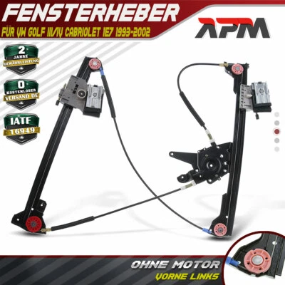 Fensterheber Vorne Links für VW Golf III Cabriolet 1993-2002 2-Türer - Bild 1 von 4