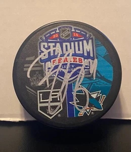 Official NHL Signed Hockey Puck Brett Burns - San Jose Sharks - Picture 1 of 5