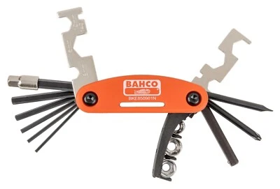 Bahco BKE850901N Mixed Bicycle Bike Folding Multi Tool Set With Pouch - Image 1 of 3