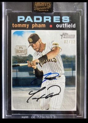 2022 Topps Archives Signature Series #268 Tommy Pham 02/12 - Image 1 of 2