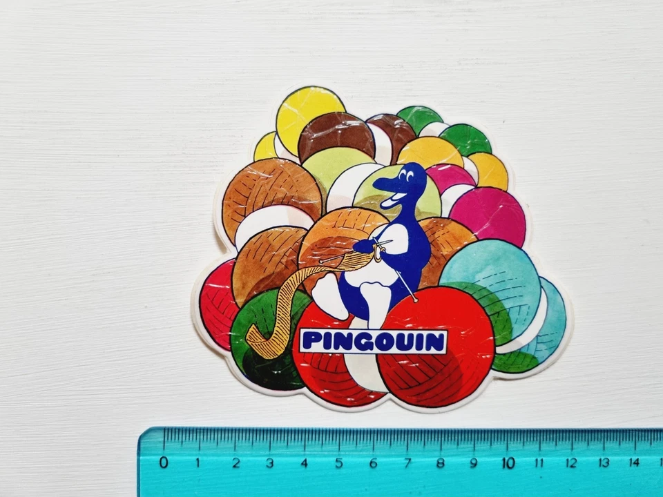 Adhésif Pingouin Pinguin Sticker Autocollant Vintage Années 80 Original - Bild 1 von 1