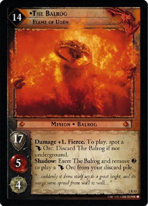 LOTR TCG Mines of Moria Foils, Rare's/Uncommons/Common Single Card Sale Part 2 - Image 1 of 1