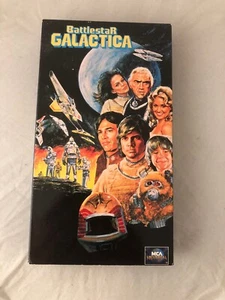 Battlestar Galactica - Vintage VHS Tape, 1990 MCA Universal EXCELLENT W/COVER - Picture 1 of 4