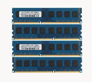 Desktop Memory 16GB 4X 4GB PC3-8500U 4 GB DDR3 1066MHz 240PIN RAM DIMM Intel @ne - Picture 1 of 12