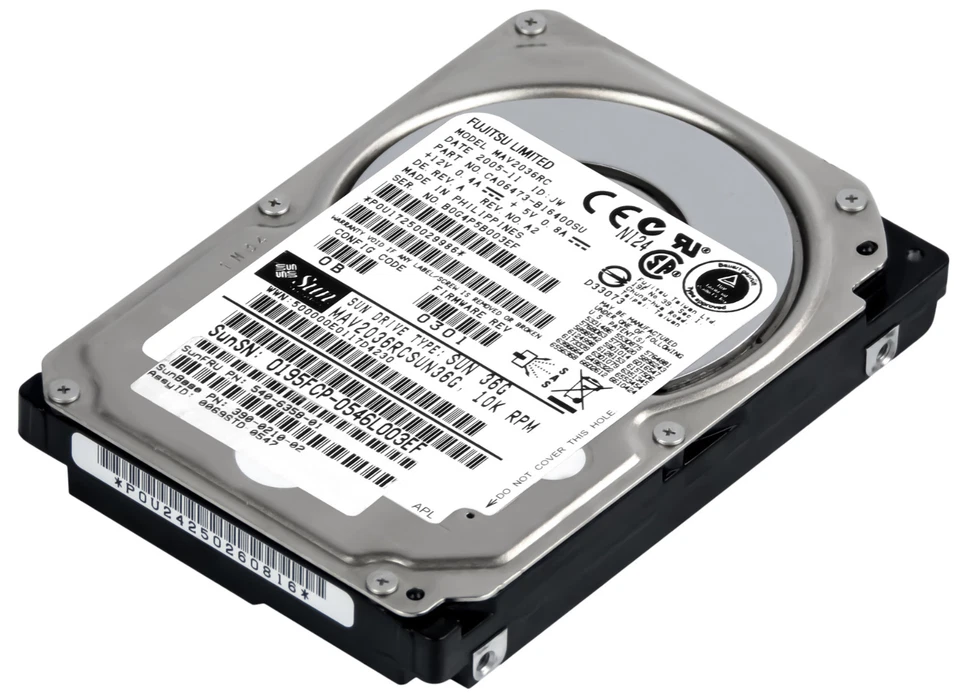 Disco Rigido Sun 540-6358-01 MAV2036RCSUN36G 36GB 10K 8MB SAS 2.5'' - Immagine 1 di 3