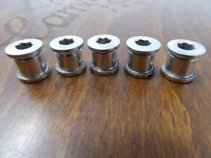 Vintage NOS  Shimano Dura Ace Alloy Chainring Bolts X5  RARE - Picture 1 of 4