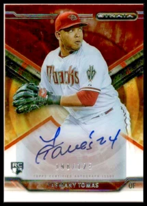 2015 TOPPS STRATA AUTOGRAPHS ORANGE #SAYT YASMANY TOMAS ARIZONA DIAMONDBACKS/125 - Picture 1 of 2