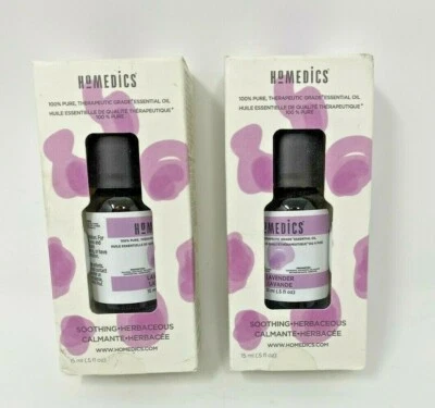 Paquete de 2 aceites esenciales de lavanda Homedics Foto 1 de 4