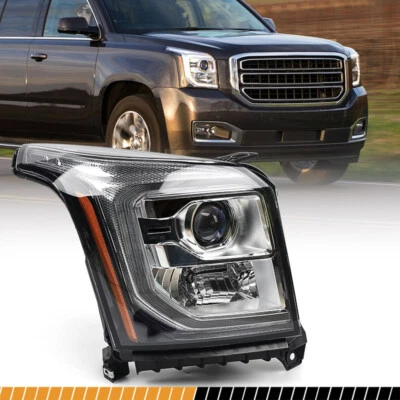 For 2015-2020 GMC Yukon Halogen Projector Headlight Headlamp LED DRL Passenger - Imagem 1 de 4