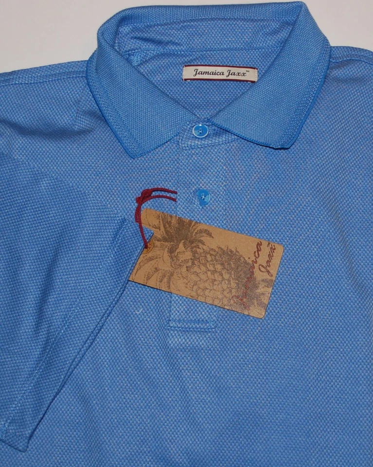 Nuevo Hombre Jamaica Jaxx Polo Camiseta Talla Mediana Azul Foto 1 de 1