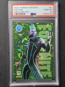 Panini Fortnite Series 3 #91 2021 vector hielo agrietado - EE. UU. PSA 10 - Imagen 1 de 2