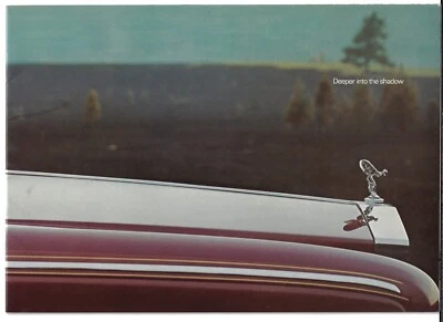Folleto de ventas de mercado Rolls-Royce Silver Shadow II 1977-1980 Reino Unido Foto 1 de 3