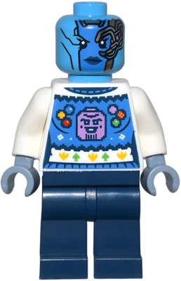LEGO Nebula Suéter de Vacaciones Marvel Minifigura 76231 NUEVO Retirado Exclusivo sh835 Foto 1 de 2