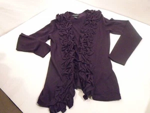 Cynthia Rowley Womens Size S Sweater Ruffle 100% merino Wool Cottage Core - Picture 1 of 3