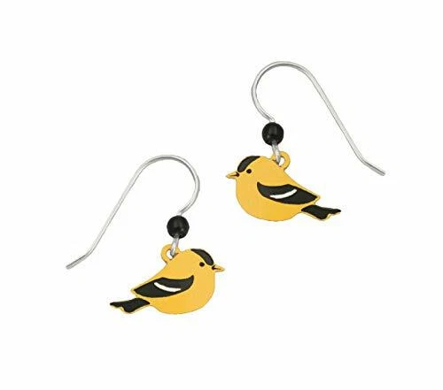 Pendientes Sienna Sky American Goldfinch Bird 960-2, hechos a mano en EE. UU. Foto 1 de 1