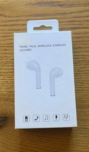 i 7 TWS TWINS TRUE WIRELESS EARBUDS V4.2+DER BLACK WITH BOX - Zdjęcie 1 z 8