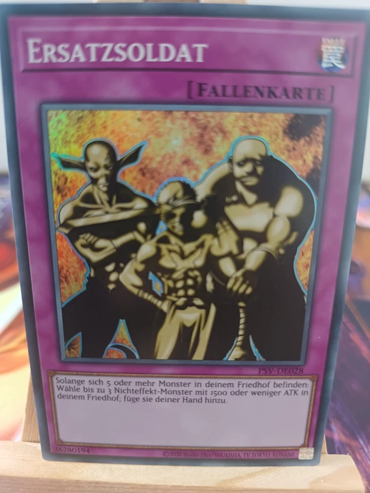 Ersatzsoldat PSV-DE028 25th Super Rare Deutsch NM YUGIOH - Bild 1 von 1