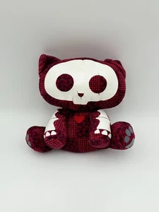 Kit Skelanimals El Gato Peluche Rojo Sentado Gótico Emo Peluche Esqueleto Juguete 6" - Imagen 1 de 11